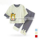 Baby Fasion Suits Cute Suits Baby T-shirt With Bear and Strip Pants thumbnail-3