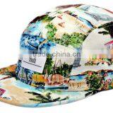 Floral Design Your Own Custom Hat 5 Panel Custom Hat Wholesale thumbnail-2