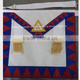 100% Leather Masonic Royal Arch Companion Apron With Gold Tassel thumbnail-1