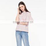 2017 OEM Loose-fitting Grandad-style Neckline Blouse Cloth Online thumbnail-4