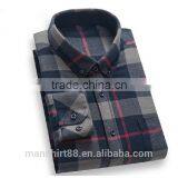 2017 Men Shirts 100% Cotton Dress Shirt Men Flannel Shirts thumbnail-2