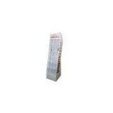 Flooring K3 Corrugated Cardboard Display Units ENTD030 With Removable Topcard