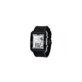 White Silicone Strap LCD Digital Watches EL Backlight Lady SPL Wrist Watch