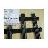 PVC Coated Polyester Geogrid Anti Aging For Railway , 30KNM - 800KNM thumbnail-1