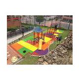 Colored EPDM floor tile / rubber playground tiles with custom size