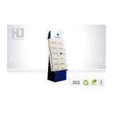 Glossy Recyable Corrugated Cardboard Display Stand With 6 Pallets