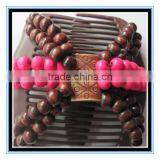 2015 Hot Selling XP-CM-1005 Butterfly Elastic Beaded Magic Hair Comb Korean Style Costume Twins Hair Comb Sets Wholesale thumbnail-1