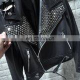 Wholesale Real Leather Jacket High End Fashion Women Harley Leather Jacket Italy Leather Jackets thumbnail-5