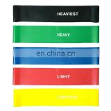 12inch Exercise Resistance Loop Bands Set of 5 Latex Workout Bands for Yoga Pilates Physical Therapy with Instruction Manual
