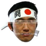 100% cotton Japanese traditional fighting spirit hachimaki,head tie,headband,customized