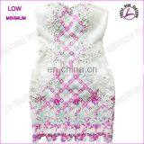 Latest fashion dresses beaded embroidery off shoulder dress new clothes