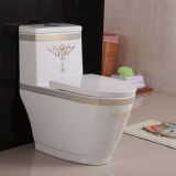 Bathroom ceramics golden new design luxury modern sanitary ware wc top dual flush economic one piece toilet bowl