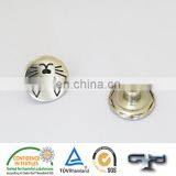 Cartoon Shape Metal Jeans Button Shank Button With Plastic Insert