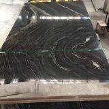 Black Wood Marble Slab Polished Marble Tiles on Sale thumbnail-3
