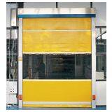 PVC Curtain and Galvanized Steel Frame High-Speed Fabric Doors thumbnail-1