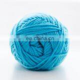 Solid color light weight 100% acrylic wool like crochet yarn for DIY sets