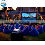 Easy install effective folding advertising inflatable rear movie screen for sale