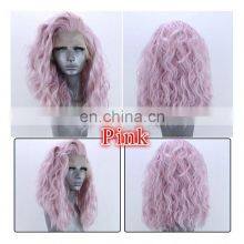 14-26 Inch Natural Wavy Blonde Long Wave Wigs Human Hair Lace Front Mix Synthetic Lace Front Wig Heat Resistant Fiber Human Hair thumbnail-3