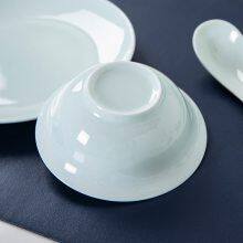 Blue Glazed Porcelain Bowls and Plates thumbnail-2