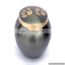Sky Blue Coloured Beautiful Handmade Metal Urns thumbnail-5