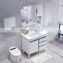 32 Inch Modern Bathroom Cabinet Vanity Unit Combo Mirror Cabinet and Faucet Single Sink