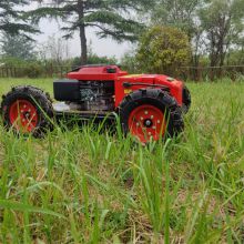 robot lawn mower for hills, China remote controlled grass cutter price, tracked robot mower for sale