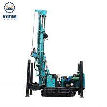 China 600m Crawler Mounted Diesel Engine Driven Borehole DTH Pneumatic Water Drilling Rig thumbnail-2