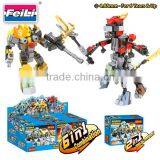 Newest Toys for 2016 Cogo Blocks 6 IN 1warrior Set Building Blocks Toys