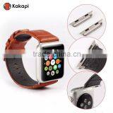 Kakapi Single Buckle Genuine Leather Watch Band Wrist Strap With Watchband Converter For 42MM Apple Watch MT-3910 thumbnail-1