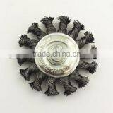 Twisted Wire Brush With Shaft,steel Wire Snow Sweeper Brush,drill Wire Brushes thumbnail-1
