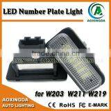 2015 Hot-selling Error Free LED License Plate Light for W203 (5D) Wagon,W211,W211 5D Wagon,W219,R171