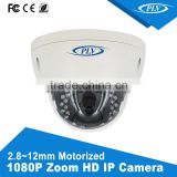 CMS control full hd real time video explosionproof 1080p outdoor ip camera dome with varifocal zoom lens
