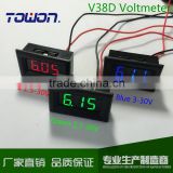 V38D 0.36" Digital DC Voltmeter DC 2.5-30V Digital LED Voltage meter Red green blueDigital Car 12V 24V Voltmeter Measure voltage