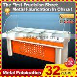 Customized Made Supermarket Stainless Steel Meat Showcase