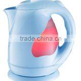 Hot new products 2016 plastic cordless electric kettle/ 360 degree rotation cordless kettle