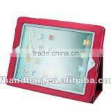 Rose Red Flat Computer&To Get on the Internet Package Leather Bag