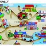 Wooden Maze Puzzle - Vehicles thumbnail-1