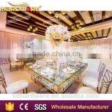 Cheap Glass Wedding Banquet Table Suqare Dining Table Crystal Table thumbnail-3