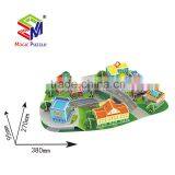 Mini Theme City Miniature 3D Paper Cardboard Jigsaw Puzzle thumbnail-1