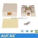 High Quality 6p4c RJ11 or 8P8C RJ45 Surface Mount Box For Network Cable And Telephone Cable Hot Sell