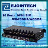 Support Remote Management System!!!2014 Ejointech 16 Port 64 Sim Cards Gsm Goip Gateway