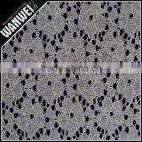 6 Discount Hot Sales High Quality New Heather Grey Hemp Flowers Design Lace Fabric Wholesale 7011