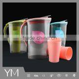 Wholease Plastic Pitcher With Lid for Juice Milk Water Fruit Tea Quality Choice thumbnail-1