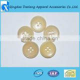elegant Beige raw meterial 4 hole horn buttons