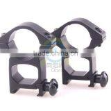 2 x High Profile See Through 25.4mm Scope Rings 21mm Picatinny Weaver Rail Mount thumbnail-4