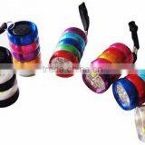 TE007 2015Promotion Aluminum Patterned 6 LED Flashlight With Lanyard thumbnail-1