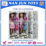 Hot Sale Pretty Dress Single Doll With Handbag and Shoes thumbnail-2