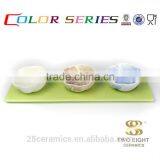 Wholesale Enamel Tableware, Decorative Cutlery Round Porcelain Serving Set