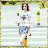 High Quality Colorful Printing American Casual Female Tshirt thumbnail-3