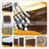 22'' European Remy Hair/ Pu Hair Weft Hair Extensions Tape Hair Extensions 60# 613# thumbnail-5